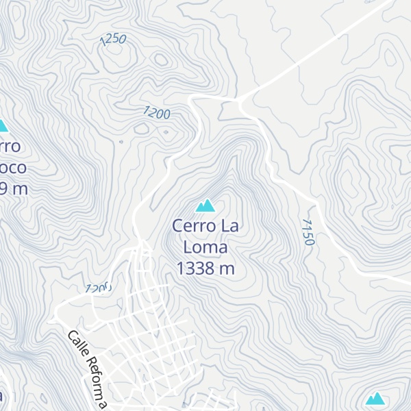 Map of Cerro La Loma