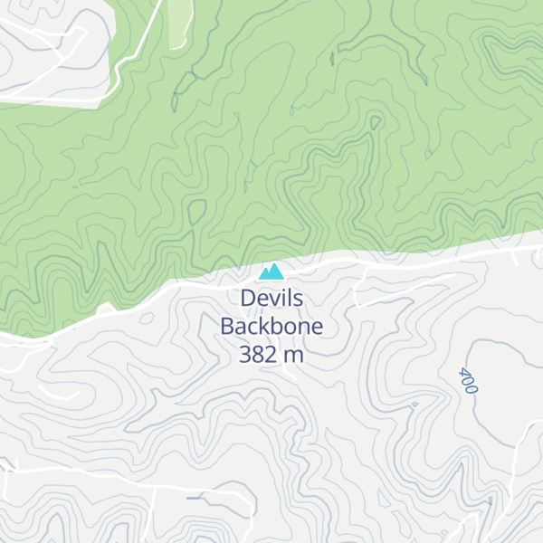 Map of Devils Backbone