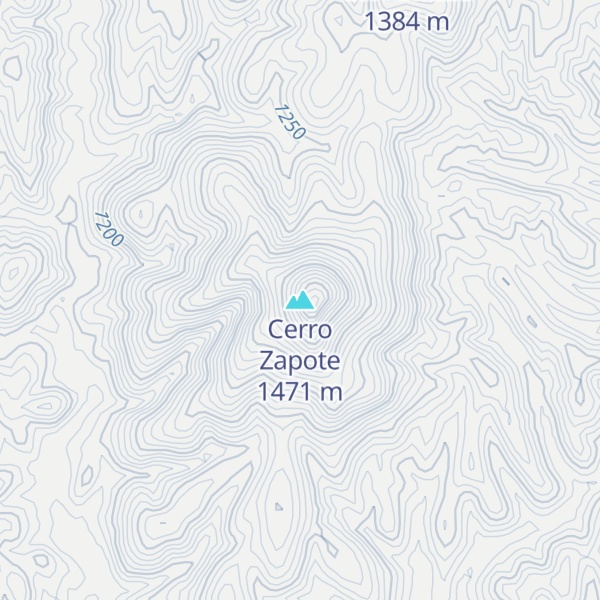 Map of Cerro Zapote