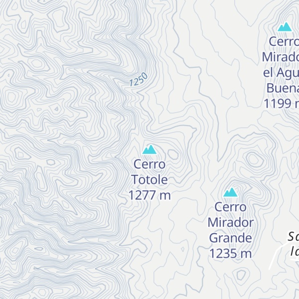 Map of Cerro Totole