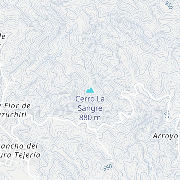 Map of Cerro La Sangre