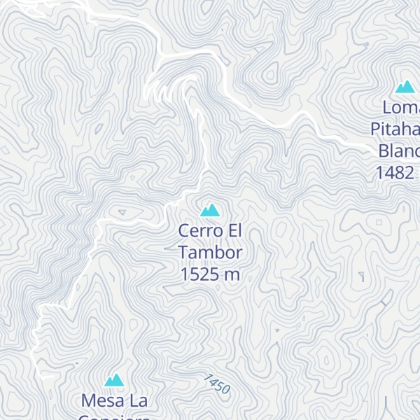 Map of Cerro El Tambor