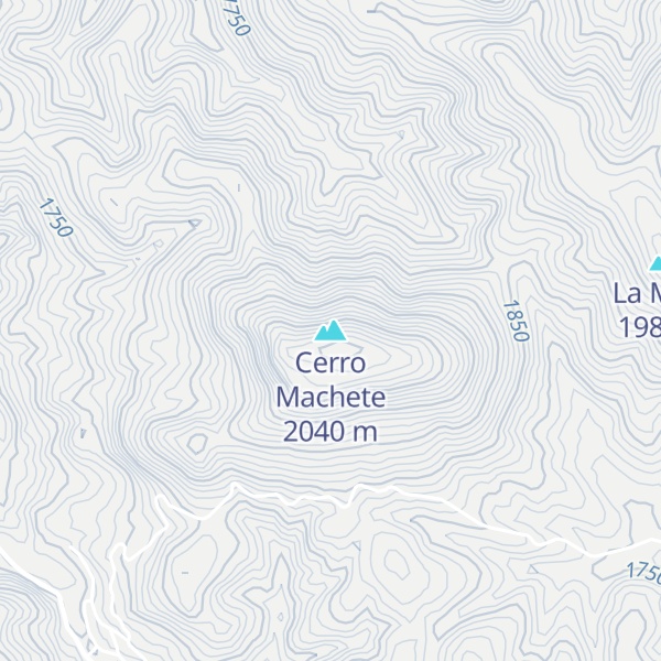 Map of Cerro Machete