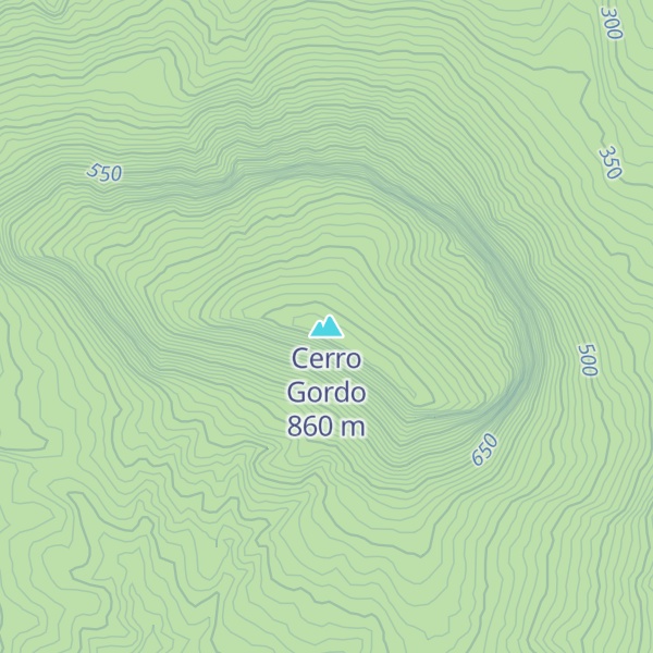 Map of Cerro Gordo