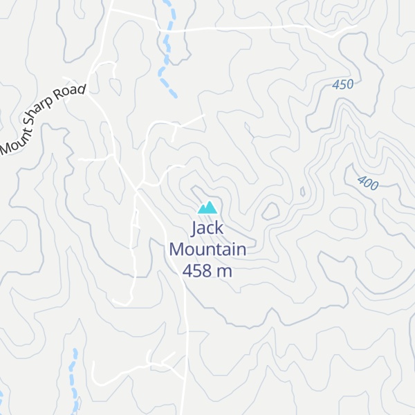 Map of Jack Mountain