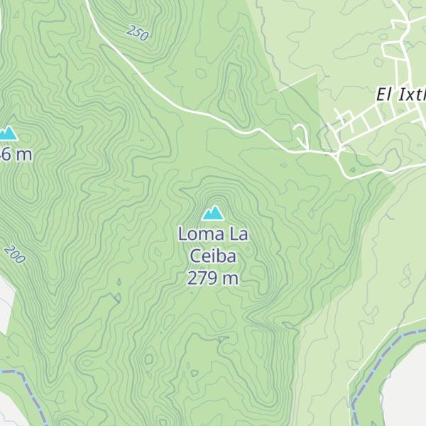 Map of Loma La Ceiba