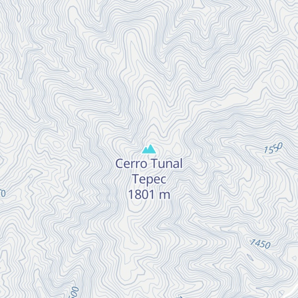 Map of Cerro Tunal Tepec