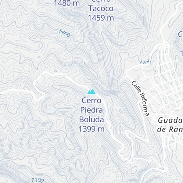 Map of Cerro Piedra Boluda