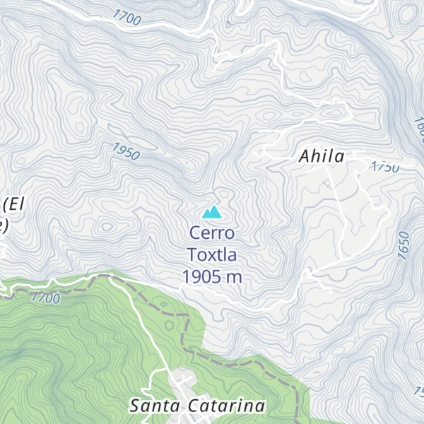 Map of Cerro Toxtla
