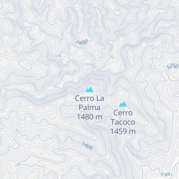 Map of Cerro La Palma
