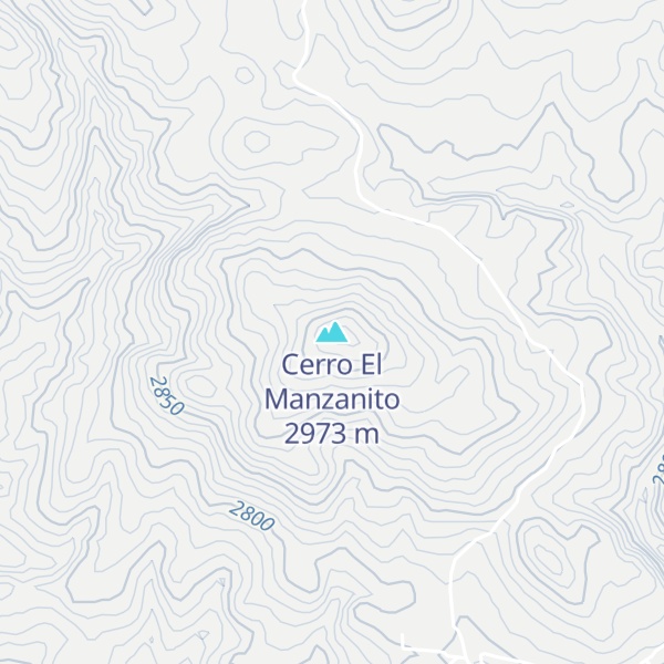 Map of Cerro El Manzanito