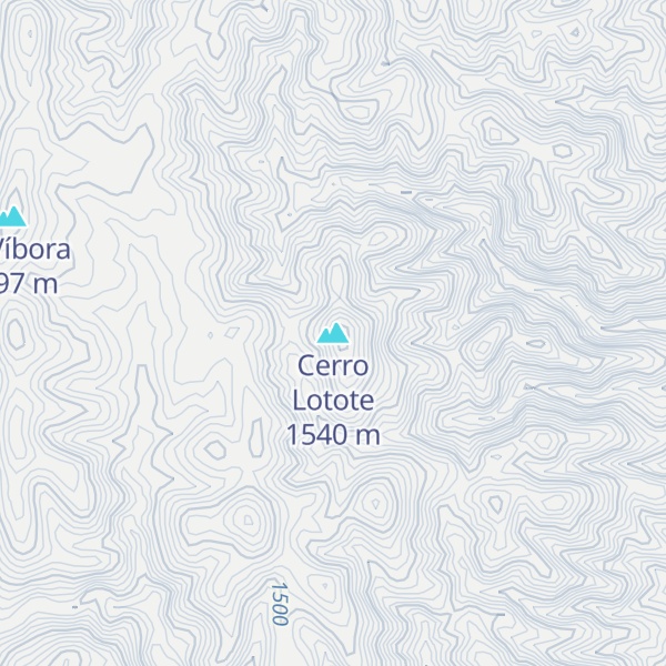 Map of Cerro Lotote