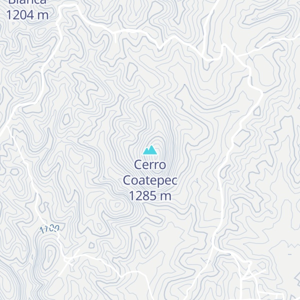 Map of Cerro Coatepec