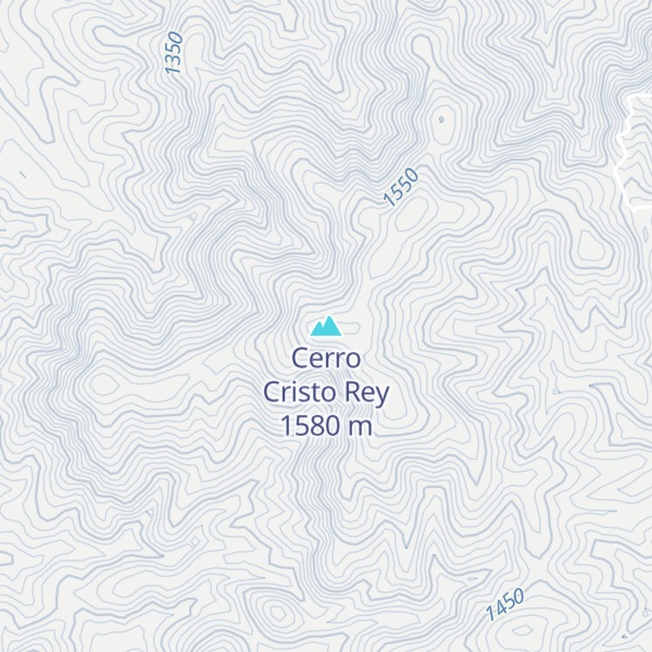 Map of Cerro Cristo Rey