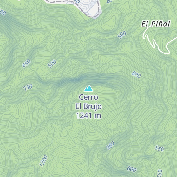 Map of Cerro El Brujo
