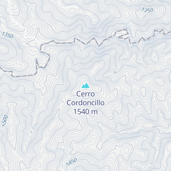 Map of Cerro Cordoncillo