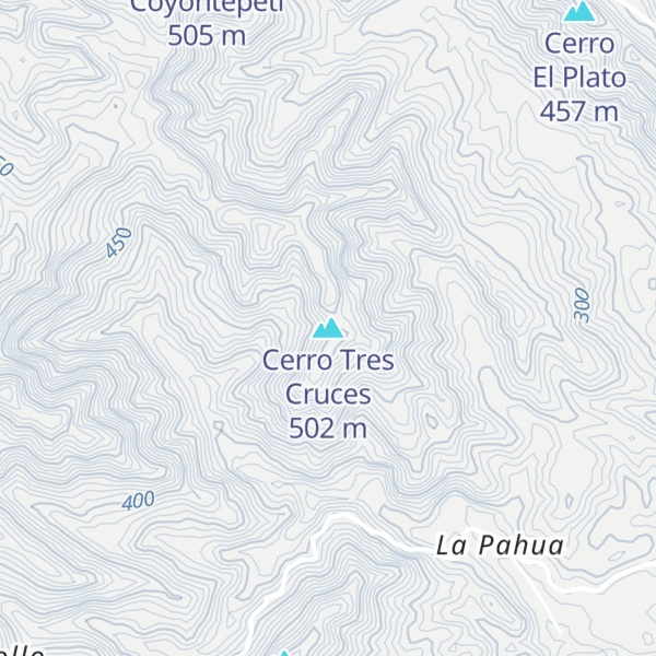 Map of Cerro Tres Cruces