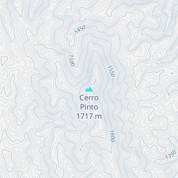 Map of Cerro Pinto
