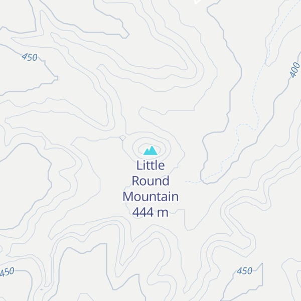Map of Little Round Mountain