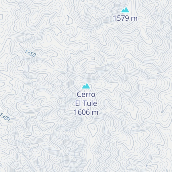 Map of Cerro El Tule