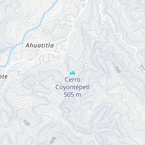 Map of Cerro Coyontépetl