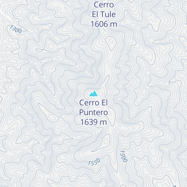 Map of Cerro El Puntero