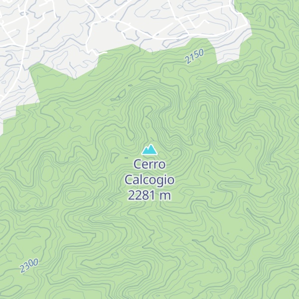 Map of Cerro Calcogio