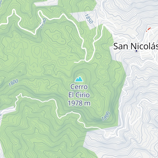 Map of Cerro El Cirio