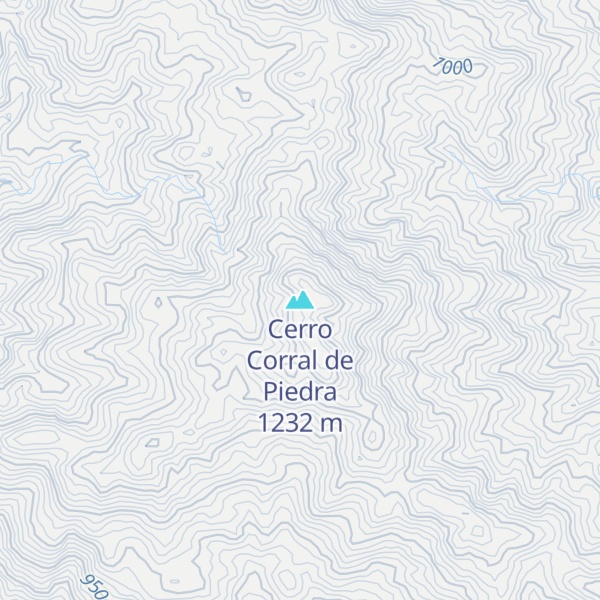 Map of Cerro Corral de Piedra