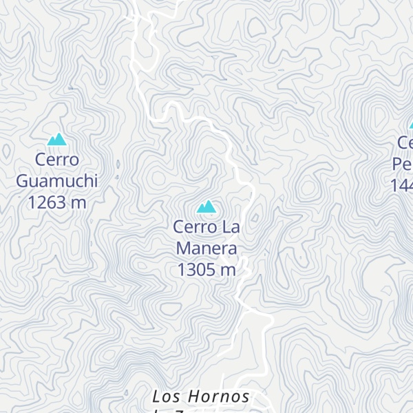 Map of Cerro La Manera