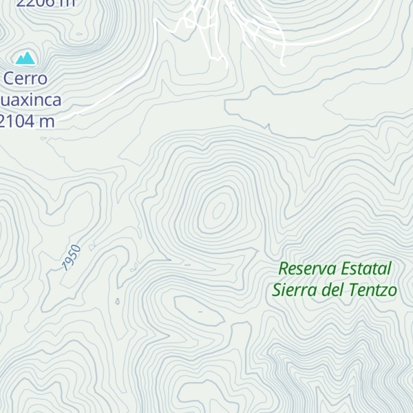Map of Cerro Cuanescuera
