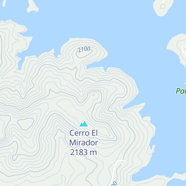 Map of Cerro Palmillas