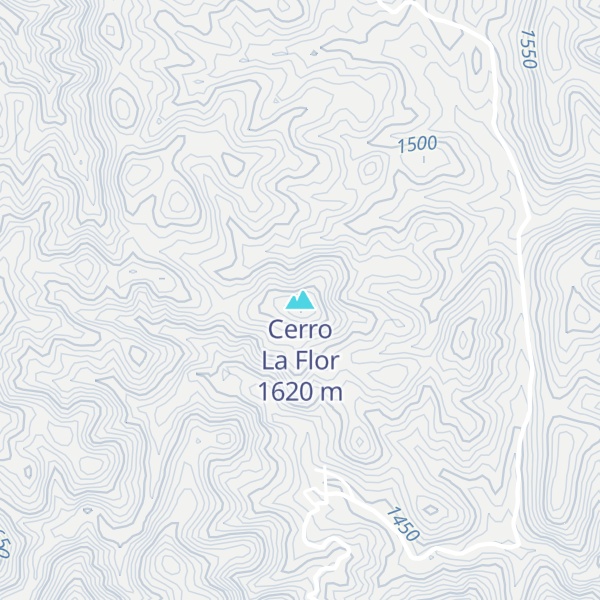 Map of Cerro La Flor