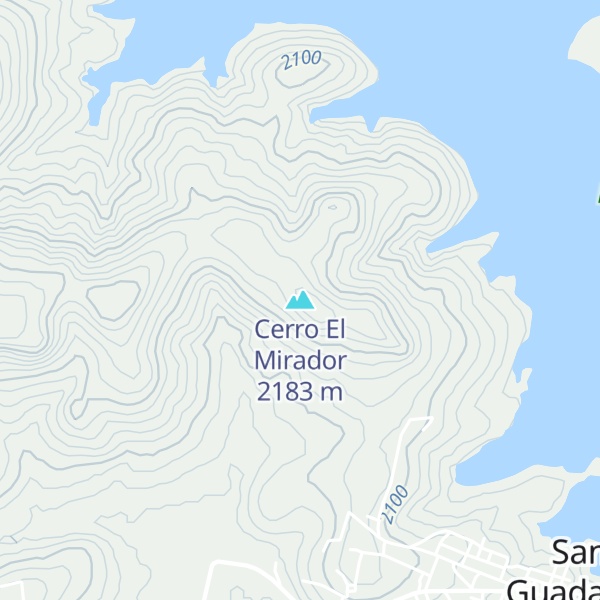 Map of Cerro El Mirador