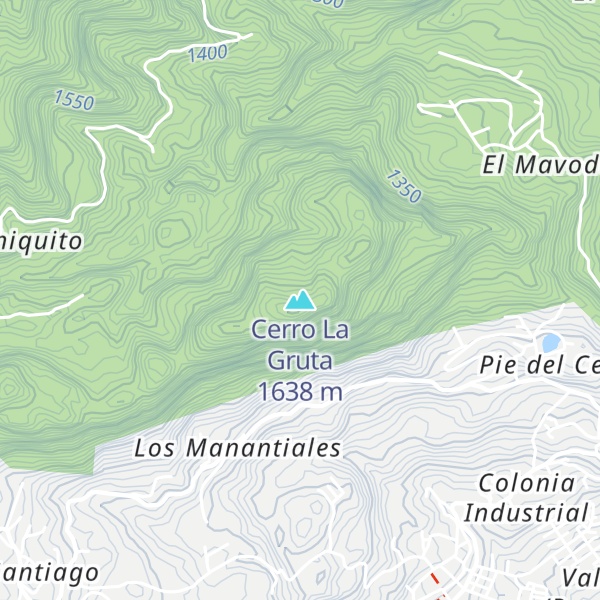 Map of Cerro La Gruta