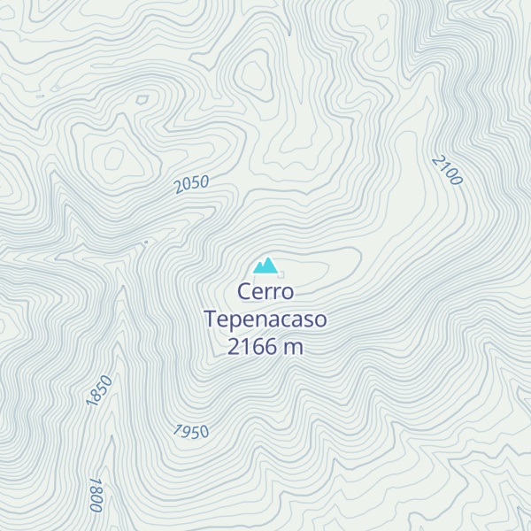 Map of Cerro Tepenacaso
