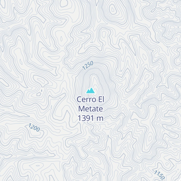 Map of Cerro El Metate