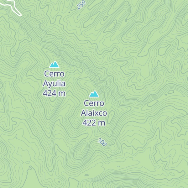 Map of Cerro Alaixco