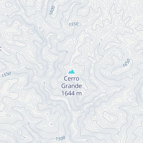 Map of Cerro Grande