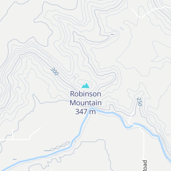 Map of Robinson Mountain