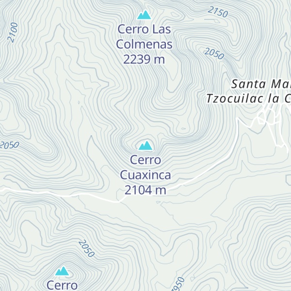 Map of Cerro Cuaxinca