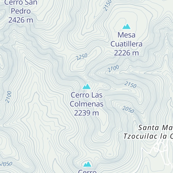 Map of Cerro Las Colmenas