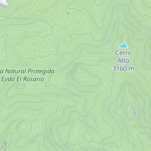 Map of Cerro Peña del Tigre