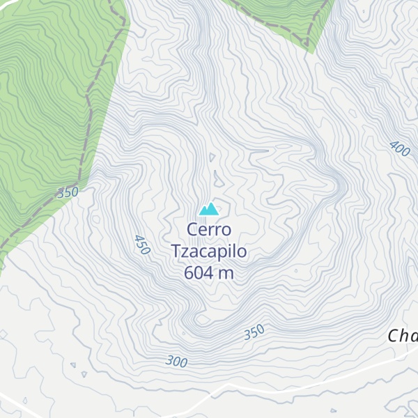 Map of Cerro Tzacapilo