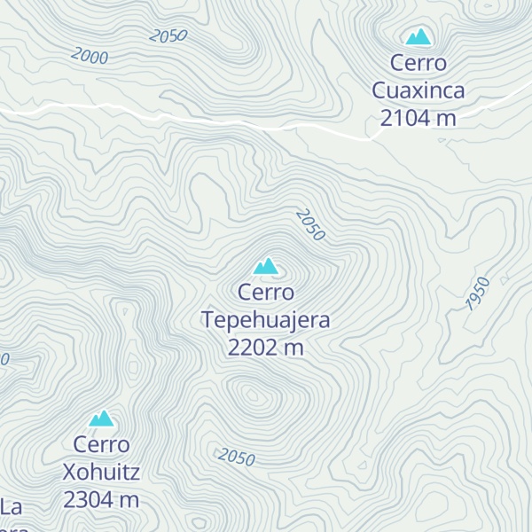 Map of Cerro Tepehuajera
