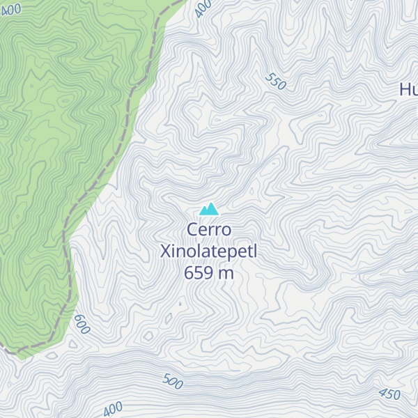 Map of Cerro Xinolatepetl