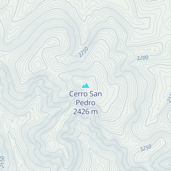 Map of Cerro San Pedro