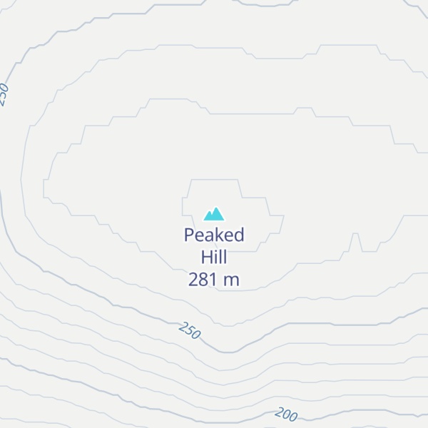 Map of Peaked Hill