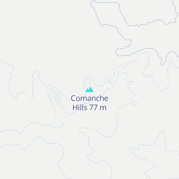 Map of Comanche Hills