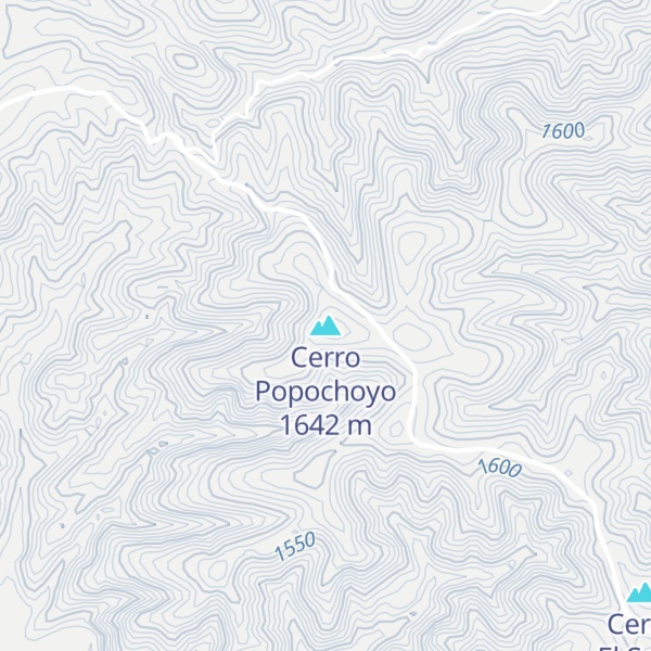 Map of Cerro Popochoyo